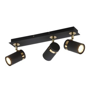 Verano SPL-2031-3 reflektorki czarno-złote 3xGU10 regulowane