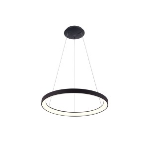 VICO lampa wisząca czarny ring 48cm LED 38W 3000K / 4000K PND-53675-048RPC-BK-3KS4K