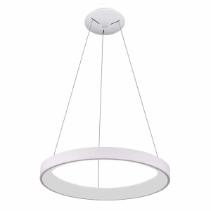 VICO lampa wisząca biały ring 78cm LED 60W 3000K / 4000K ściemnialna  PND-53675-078RPC-WH-3KS4K-TRDIMM