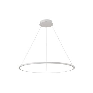 Vinola lampa wisząca biała cienki ring 60cm LED 38W 3000K / 4000K PND-56135B-060RPC-WH-3KS4K-TRDIMM