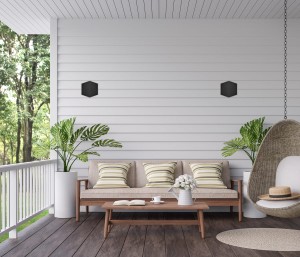 BARI kubik ścienny czarny zewnętrzny IP54 LED 2x5W 4000K światło góra dół PL-467