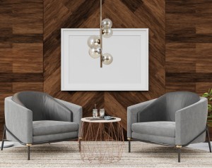 Canello PND-406007-V5-HBR lampa wisząca klosze kule szkło amber 5xG9 wykończenie mosiądz miodowy