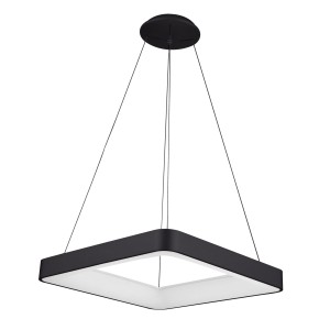 GIACINTO kwadratowa lampa wisząca czarna LED 50W 4000K 5304-850SQP-BK-4