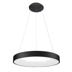 GIULIA lampa wisząca okrągła czarna LED 50W 4000K średnica 60cm 5304-850RP-BK-4