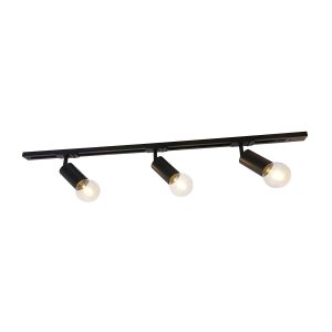 MARVI TR DOLORES zestaw czarny szyna 1m + 3 spoty E27 ITALUX 922321-3-BL-SET