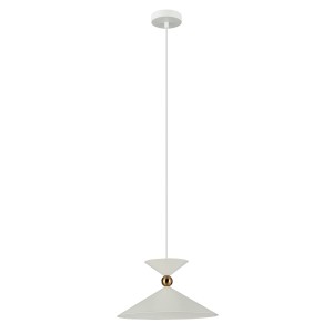 QUELTO lampa wisząca białe stożki 1xE27 PND-84432-1-WH