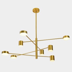 REMDAL nowoczesny żyrandol miedziany LED 36W 3000K PND-16374-8-COP-3K