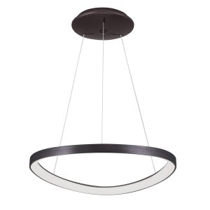 MORFI asymetryczna lampa wisząca kawowy szczotkowany LED 48W 3000K 5355-848ROP-BC-3