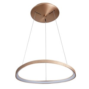 MORFI asymetryczna lampa wisząca brązowe złoto szczotkowane LED 48W 3000K 5355-848ROP-GB-3