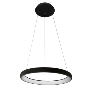 ALESSIA lampa wisząca czarna okrągła 51cm LED 40W 3000K 5280-840RP-BK-3