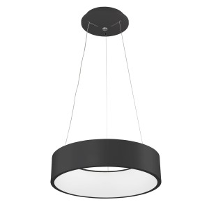 CHIARA LED 32W 3000K nowoczesna lampa wisząca okrągła czarna 3945-832RP-BK-3