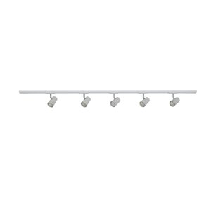 ASTLEY szyna biała 150cm + 5 białych spotów GU10 + zasilanie końcowe zestaw 914103 WH