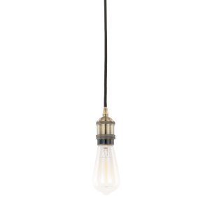 CLASSO lampa wisząca ozdobna oprawka antyczne złoto 1xE27 DS-M-034 ANTIQUE BRASS