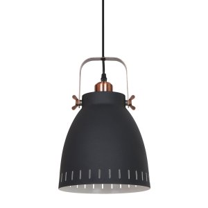 FRANKLIN lampa wisząca retro grafitowa 1xE27 MD-HN8026M-B+RC