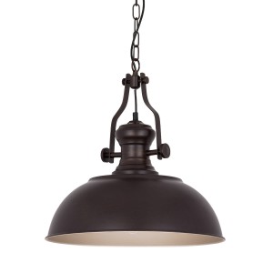 ROSALIA industrialna brązowa lampa wisząca na łańcuchu 1xE27 MDM-2646/1 BR+GD