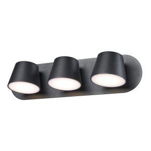 KUOLA kinkiet czarny LED 3x6W 3000K MB1350-3 BK