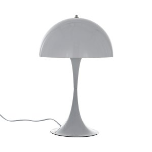 SHERIDAN biała lampa stołowa forma grzyba 1xE27 klosz szkło MTE2065/1-WHITE