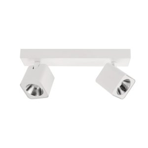 AVEIRO kwadratowe białe spoty LED 2x5W 4000K regulowane SPL-31981-2B-WH