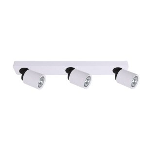 LUCIEN reflektorki biało-czarne na listwie 3xGU10 FH31313A11