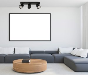 MERUSA czarne reflektorki 3xGU10 regulowane SPL-31970-3B-BK