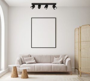 MERUSA czarne reflektorki 4xGU10 regulowane SPL-31970-4B-BK