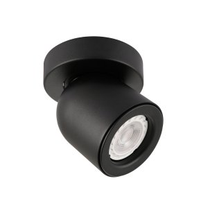 NUORA spot czarny 1xGU10 regulowany okrągła podsufitka SPL-2855-1C-BL