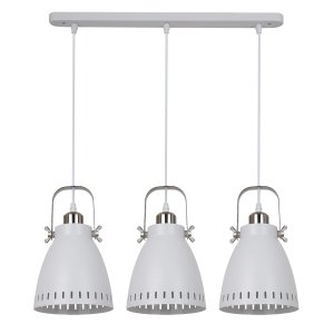 FRANKLIN lampa wisząca retro biała potrójna 3xE27 MD-HN8026S-3-WH+S.NICK