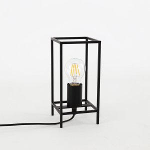 MELANDO lampa stołowa loftowa czarna 1xE27 TB-3343-1S-BK