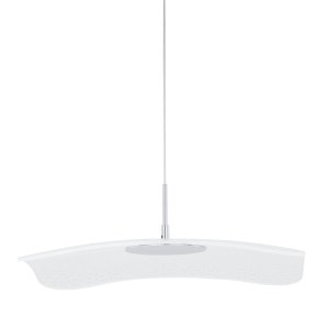 BLOSSOM lampa wisząca z wygiętym kloszem LED 8W 3000K wykończenie chrom MD16098002-1A