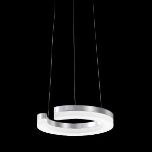 BLUNDER nowoczesna lampa wisząca fi 30cm chrom LED 11,5W 3000K MD1202214-1A