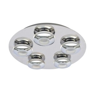 ELIAS plafon chromowany nowoczesny LED 5W 3000K HP-932AF-05-9051B CH