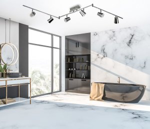 ELMIRA lampa sufitowa chrom regulowane ramiona LED 6x5W 3000K HP-710BP-06-8571A