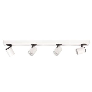 ELVIRA spoty biało-czarne 4xGU10 regulowany SPL-3142A-4-WH
