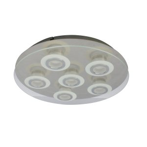 FLAVIO plafon okrągły chromowany ze szkłem LED 5,5W 3000K MD14088-06B CH