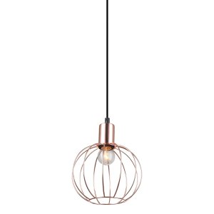 GERVAIS lampa wisząca druciana miedziana 1xE27 MDM-3344/1 BK+COP