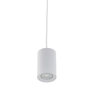 JET MINI lampa wisząca biała tuba 1xGU10 FH40111-BJ-120-WH
