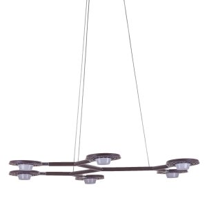 KRESYDA nowoczesna lampa wisząca kawowa LED 21,6W 3000K AD16014-6B DARK COFFEE