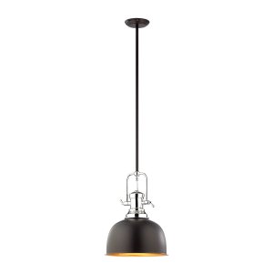 LAREDO lampa wisząca retro czarna z chromem 1xE27 MA04431CB-001