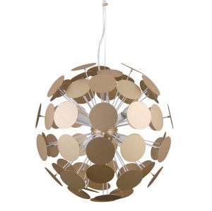 MAILONE lampa wisząca przestrzenna złota klosz ze złotych kółek 6xE14 AD20180/6D GD
