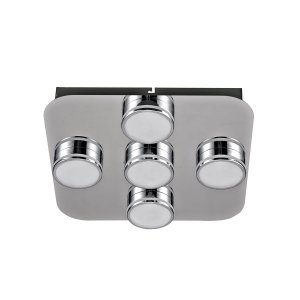 MARCEL nowoczesna lampa sufitowa chrom LED 5W 3000K HD-4011N-05-9051D CH