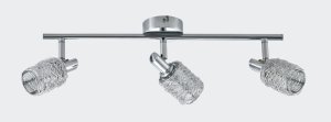 MASSIMO lampa sufitowa chrom klosze druciane cylindryczne 3xG9 HP-710AG-03-IUJ