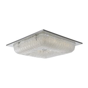 MERCER plafoniera 52x52cm klosz szkło piaskowane LED 40W 3000K wykończenie chrom  MX15118-1B-40W