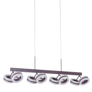 METIS nowoczesna lampa wisząca brązowa LED 38,4W 3000K AD16002-8A COFFEE