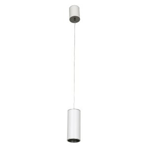 MOLDES BIG lampa wisząca tuba biało-srebrna LED 12W 3000K HL7719/12W 3000K WH+GR