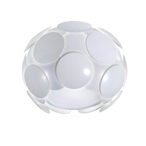 SANTINA WH plafon 31cm biały z prześwitami 1xE27 C0317-01S-T5E0