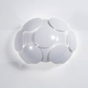 SANTINA WH kinkiet biały z prześwitami 1xE27 W0317-01A-T5E0