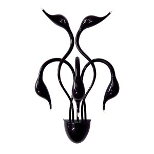 SWAN stylowy czarny kinkiet łabędzie 5xG4 MB8098-5A BLACK