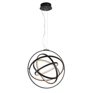 Tryton AD16020-5A BL lampa wisząca czarna LED 56W 3000K regulowane obręcze