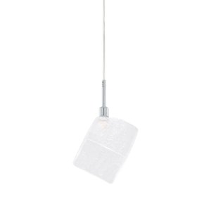 ZEN lampa wisząca chrom 1xG9 klosz szklany kostka lodu MD13026003-1A