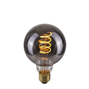 Żarówka GLOBE LED E27 4W 2200K G95 Spiral Smoke filament 90lm ITALUX 801552 G95
